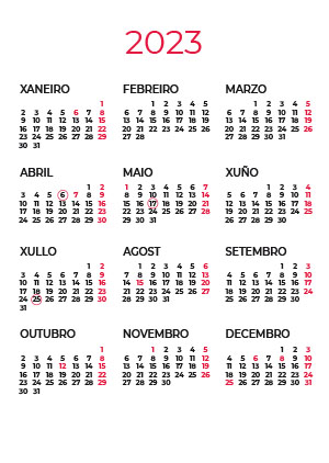 calendario laboral 2023 gallego
