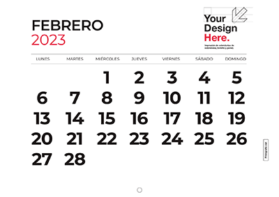 calendario para imprimir febrero 2023