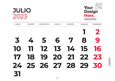 calendario para imprimir julio 2023