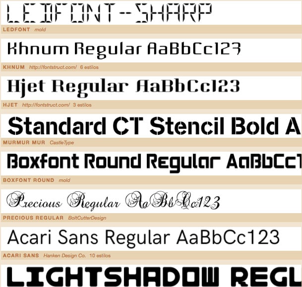 Font Library