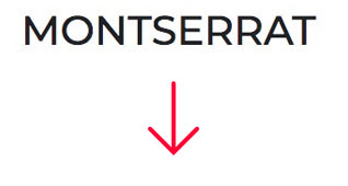 fuente de letra Montserrat de Google Fonts