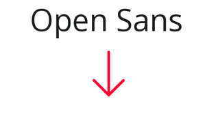 fuente de letra Open Sans de Google Fonts