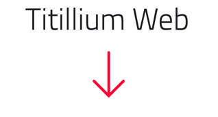 fuente de letra Titillium de Google Fonts